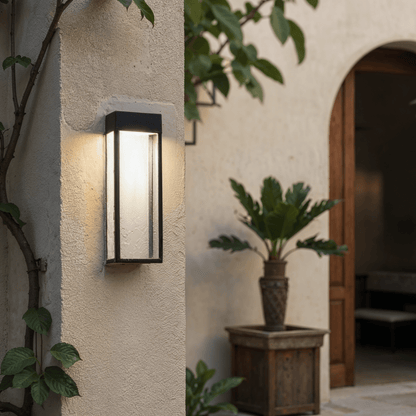 NoctaLux – Applique Murale Moderne en Acier Inoxydable | LED | IP55 | Pour Extérieur