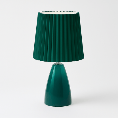Apollo – Lampe de Table Design Mid-Century avec Abat-jour Plissé | LED à 3 Tons