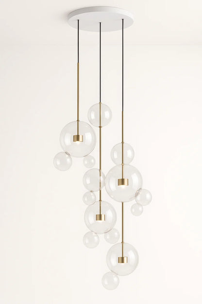 Bubble – Suspension à Boules Modernes en Verre et Métal – Éclairage LED Design
