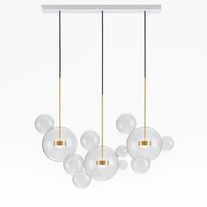Bubble – Suspension à Boules Modernes en Verre et Métal – Éclairage LED Design