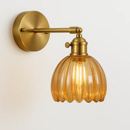 Retro – Lampe murale en verre Tulip Bud