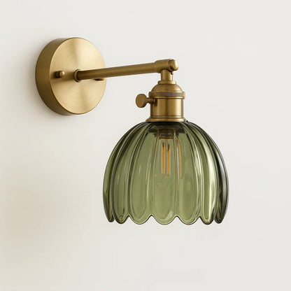Retro – Lampe murale en verre Tulip Bud
