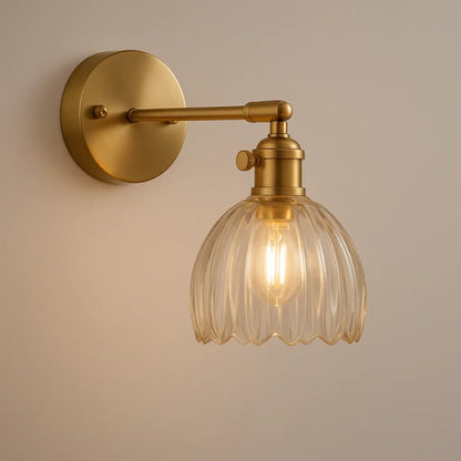 Retro – Lampe murale en verre Tulip Bud