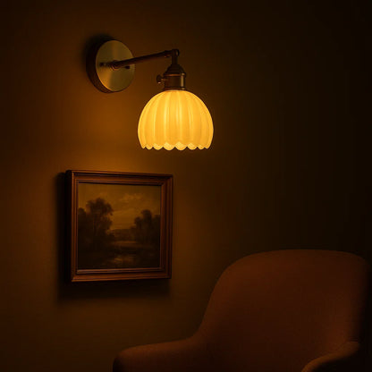 Retro – Lampe murale en verre Tulip Bud