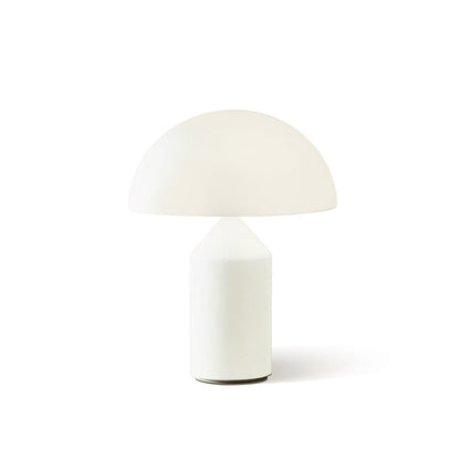 Atollo – Lampe de Table en Verre Blanc | Design Géométrique Iconique | LED Compatible