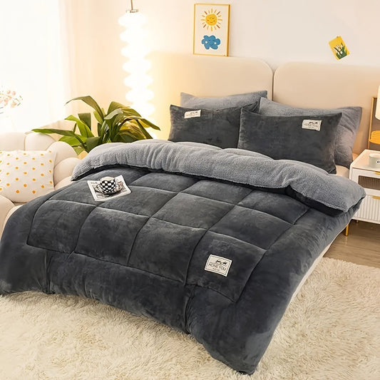 CozyFluff – Couette Épaisse en Velours pour l’Hiver