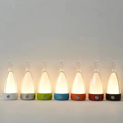 Bottlenight | Éclairage Rechargeable Élégant – Lampe en Forme de Bouteille