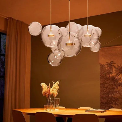 Bubble – Suspension à Boules Modernes en Verre et Métal – Éclairage LED Design