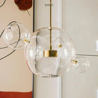 Bubble – Suspension à Boules Modernes en Verre et Métal – Éclairage LED Design