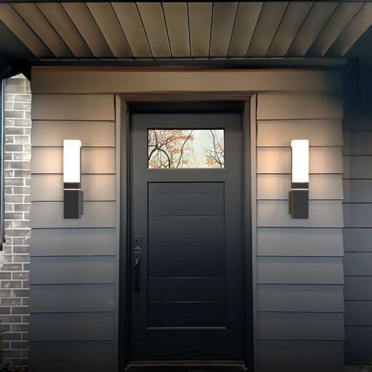 LUNERA – Applique Murale Extérieure LED | Lumière Blanche Chaude | Design Moderne en Aluminium Résistant aux Intempéries
