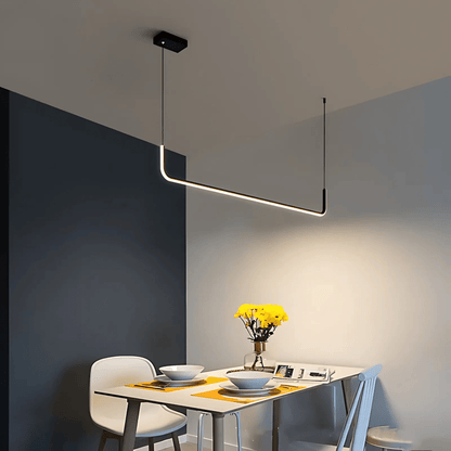 Lumivault | Suspension Moderne – Noir ou Doré – LED Dimmable – Pour Salle à Manger ou Cuisine