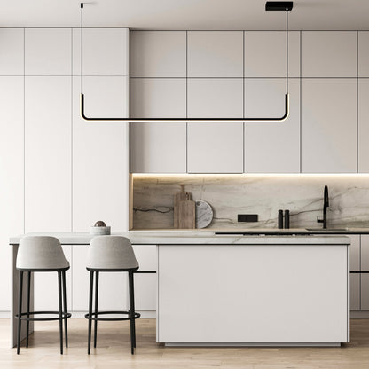 Lumivault | Suspension Moderne – Noir ou Doré – LED Dimmable – Pour Salle à Manger ou Cuisine