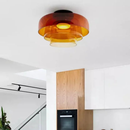 GlassLuxe – Lumière de Plafond Médiévale