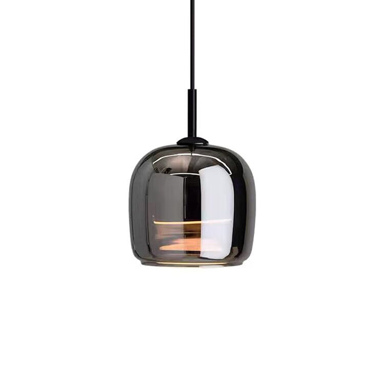 MidnightShine – Pendule design en verre noir