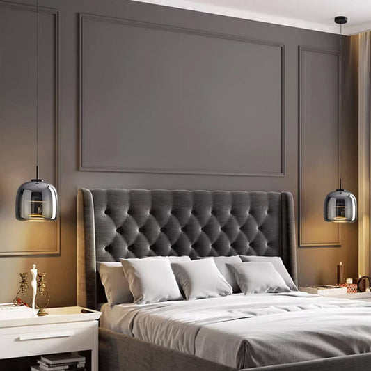 MidnightShine – Pendule design en verre noir