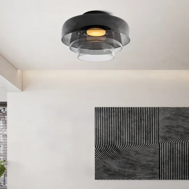 GlassLuxe – Lumière de Plafond Médiévale