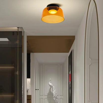 GlassLuxe – Lumière de Plafond Médiévale
