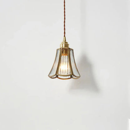 LustreVerre - Lampe Suspendue en Laiton