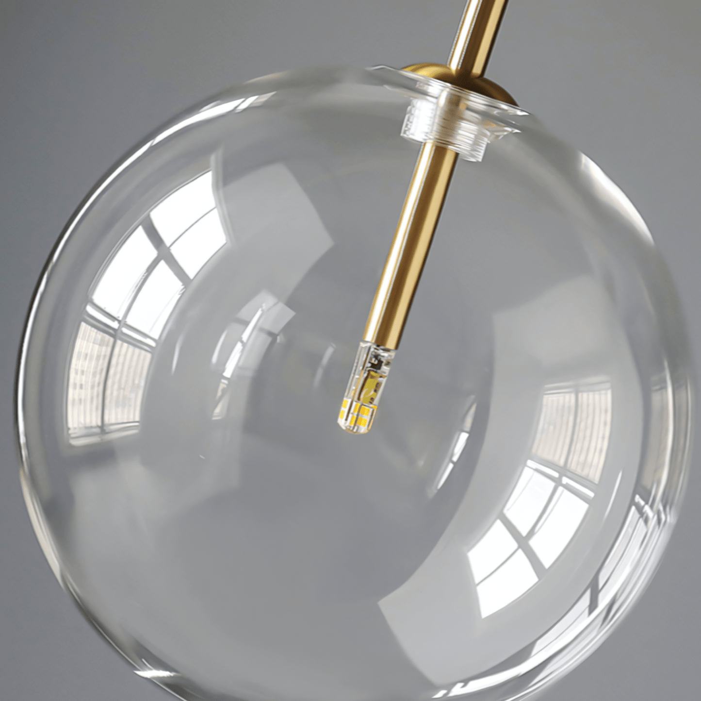 Suspension Élégante avec Globe en Verre