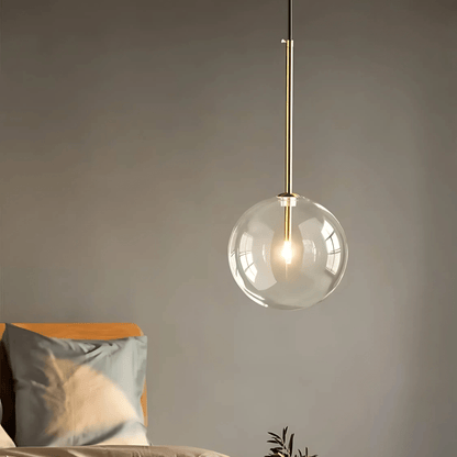 Suspension Élégante avec Globe en Verre