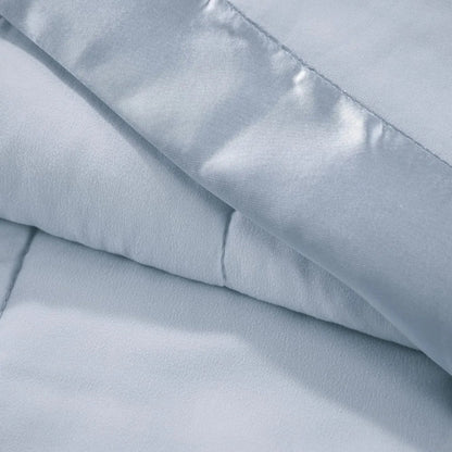 Couvre-lit en Bleu Prospect – Alternative Légère en Duvet avec Bord Satiné