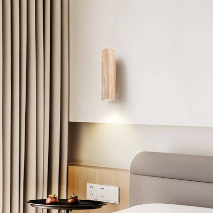 Travilo – Applique Murale en Travertin | Design Moderne | Lumière LED Chaude