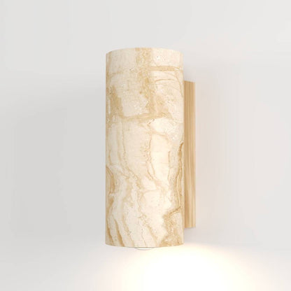 Travilo – Applique Murale en Travertin | Design Moderne | Lumière LED Chaude