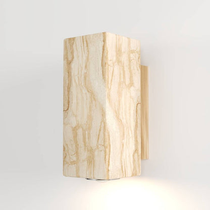 Travilo – Applique Murale en Travertin | Design Moderne | Lumière LED Chaude