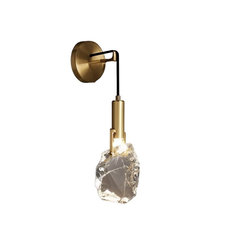 Auréla – Applique Murale Cristal & Doré | Éclairage LED Haut de Gamme