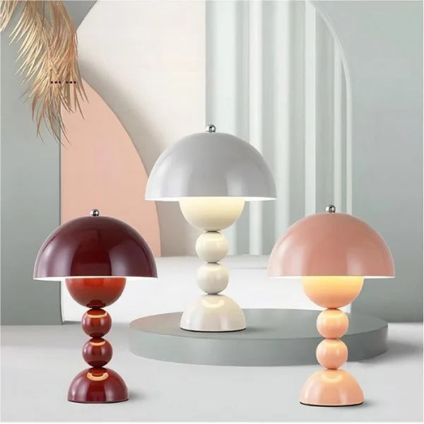 FleurGlow | Lampe de Table Portable & Polyvalente avec Design Macaron