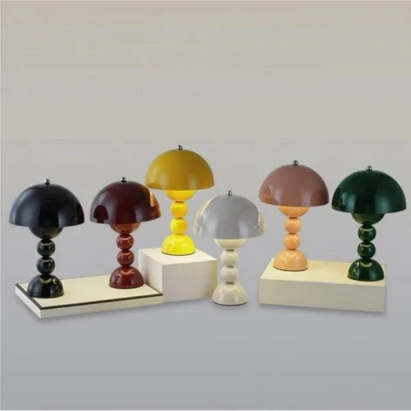 FleurGlow | Lampe de Table Portable & Polyvalente avec Design Macaron