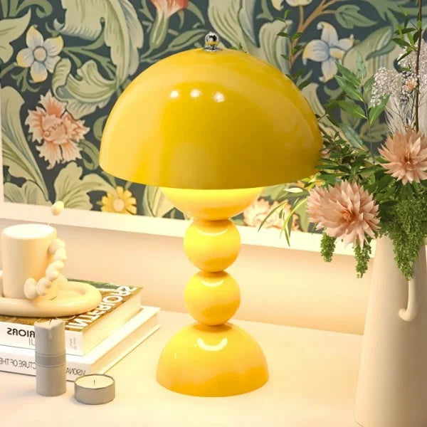 FleurGlow | Lampe de Table Portable & Polyvalente avec Design Macaron