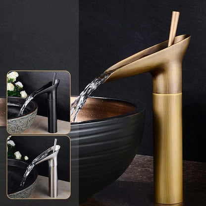 Antique Waterfall – Robinet Cascade pour Salle de Bain | Style Rétro en Laiton