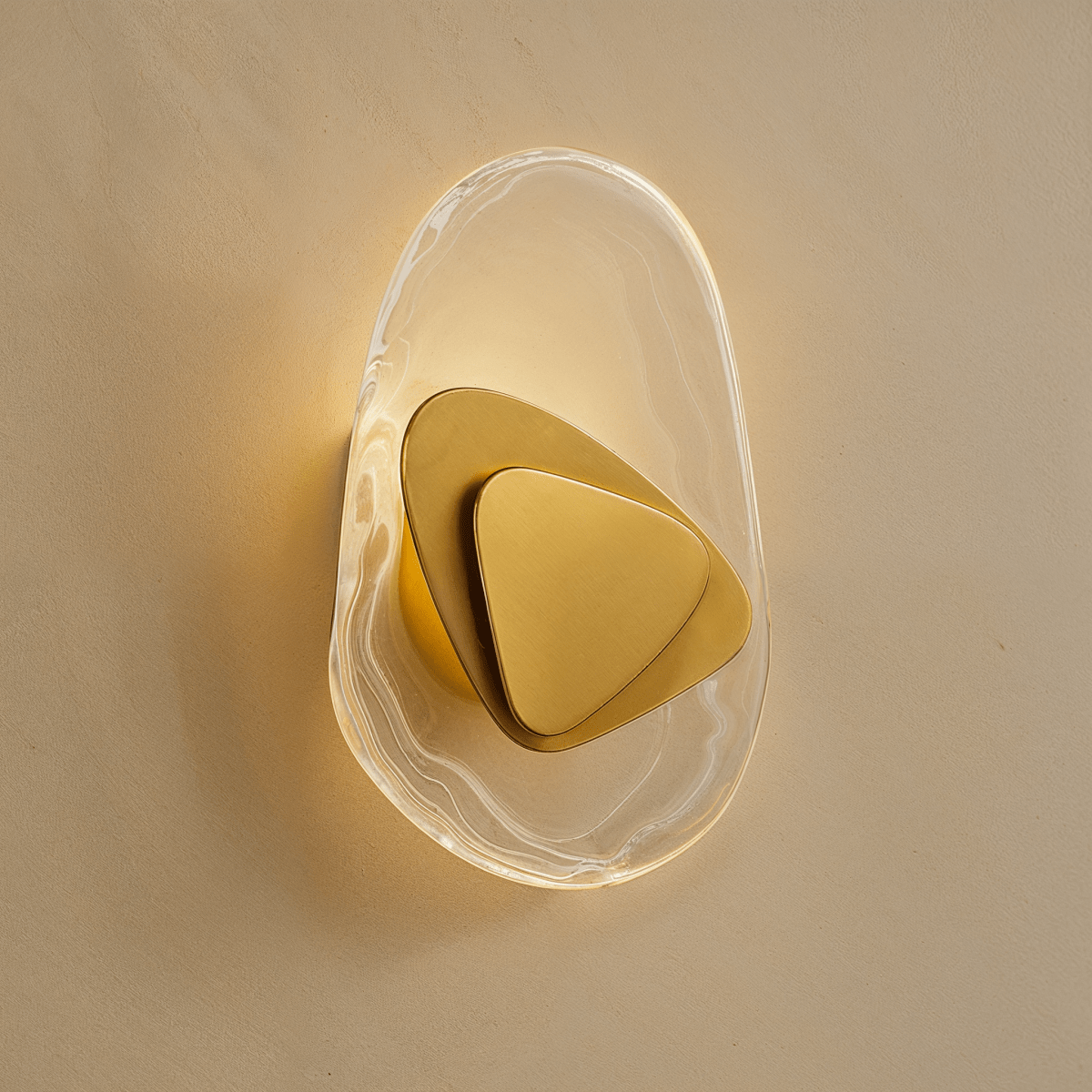 Crystella – Applique Murale en Verre et Fer | Lumière LED d’Ambiance