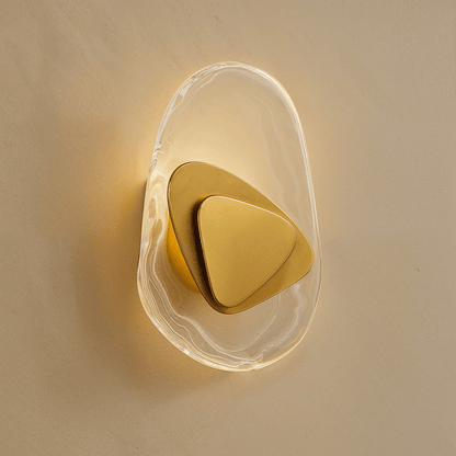 Crystella – Applique Murale en Verre et Fer | Lumière LED d’Ambiance