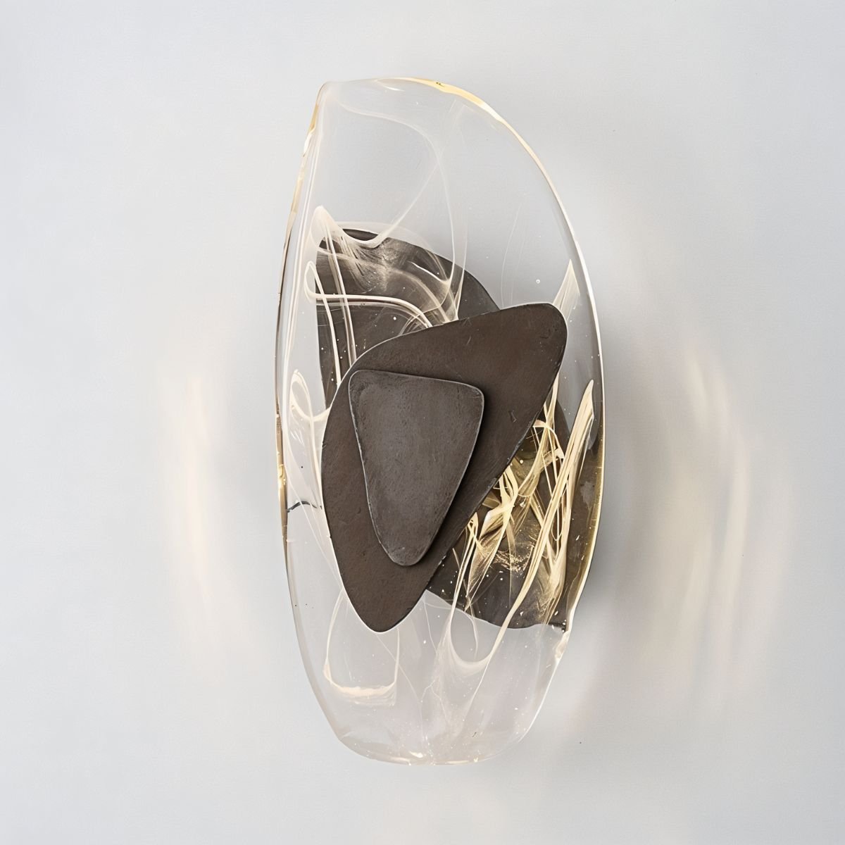 Crystella – Applique Murale en Verre et Fer | Lumière LED d’Ambiance