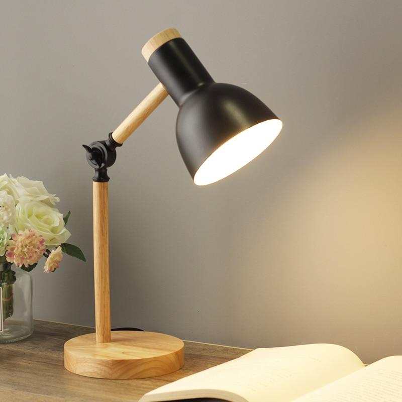 NordicGlow | Lampe de table scandinave en bois