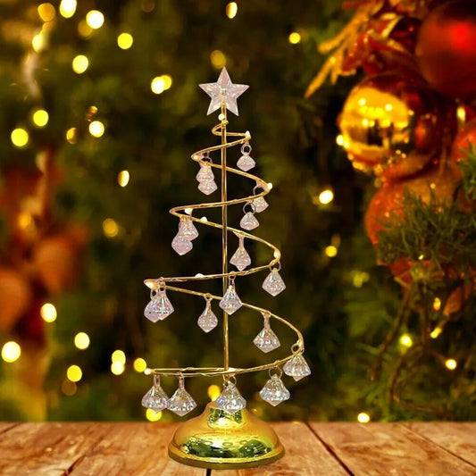 CharmingTree – Sapin de Noël LED en Cristal Acrylique Éclairé