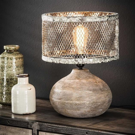 BernadetteLamp | Lampe de Table Design en Bois et Métal – Style Moderne & Chic Scandinave