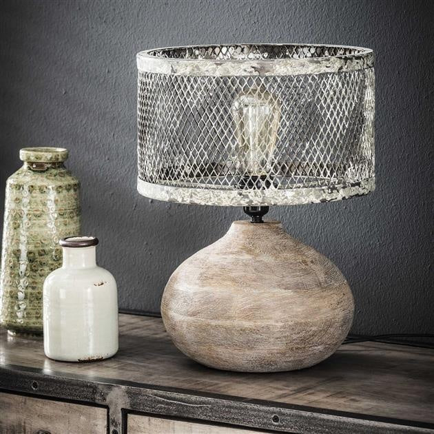 BernadetteLamp | Lampe de Table Design en Bois et Métal – Style Moderne & Chic Scandinave