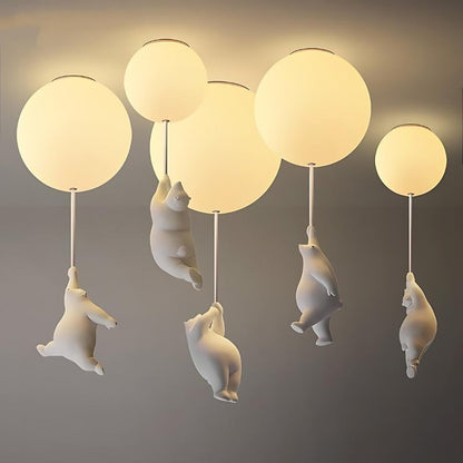 Up – Plafonnier Ballon Ourson | Lampe Enfant | LED | 4 Tailles