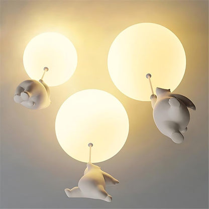 Up – Plafonnier Ballon Ourson | Lampe Enfant | LED | 4 Tailles