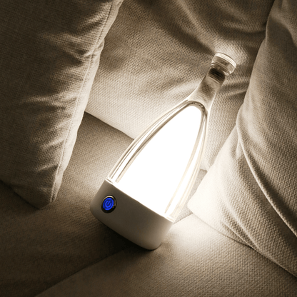 Bottlenight | Éclairage Rechargeable Élégant – Lampe en Forme de Bouteille