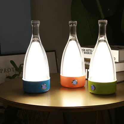 Bottlenight | Éclairage Rechargeable Élégant – Lampe en Forme de Bouteille