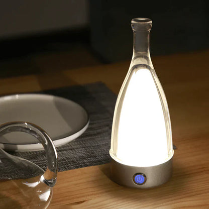Bottlenight | Éclairage Rechargeable Élégant – Lampe en Forme de Bouteille