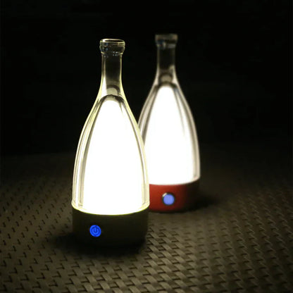 Bottlenight | Éclairage Rechargeable Élégant – Lampe en Forme de Bouteille