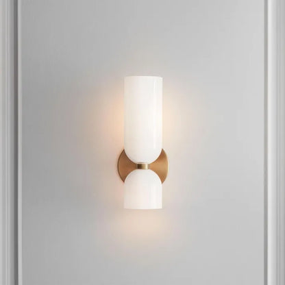 Applique Murale en Verre à Double Tête - Éclairage Élégant pour Votre Espace
