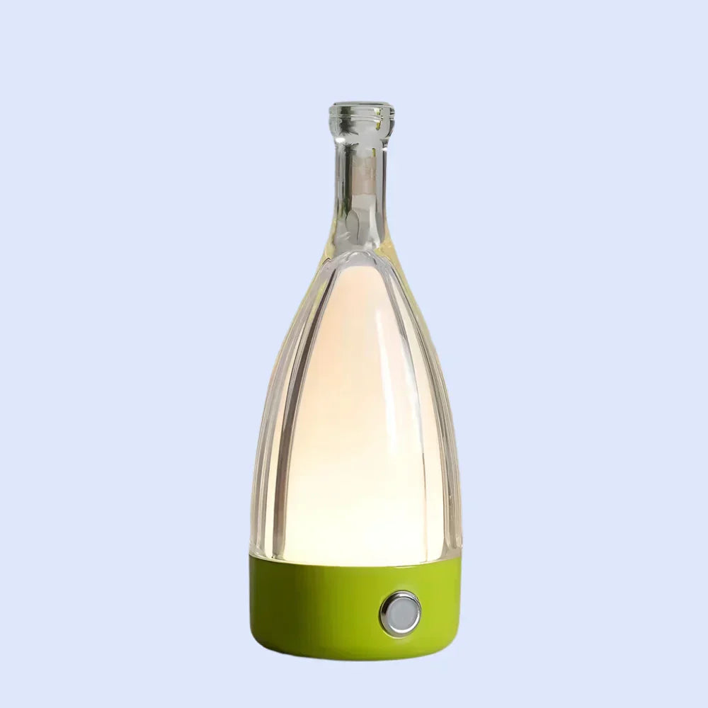 Bottlenight | Éclairage Rechargeable Élégant – Lampe en Forme de Bouteille
